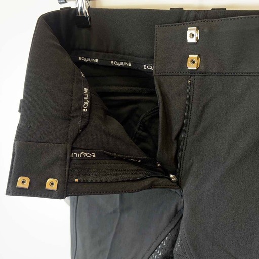 【未使用】エクイライン EQUILINE キュロット パンツ フルグリップ  Xシェイプ 40 ブラック レディース 乗馬 馬術 乗馬