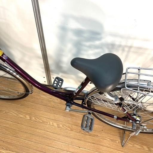 自転車 ブリヂストン プロムナードU 24インチ ベリーパープル