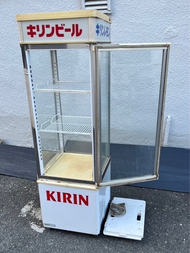 【動確済み】業務用 SANYO サンヨー 冷蔵ショーケース SSR-165A 93L 単相 100V ４面ガラス 瓶ビール グラス 厨