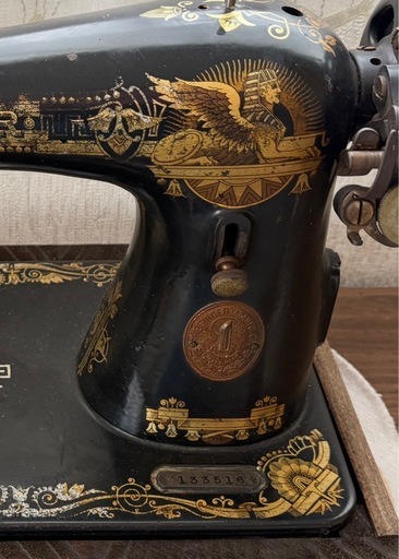 【希少・極美品】100年前のSINGERアンティークミシン（スフィンクスモデル・実動）