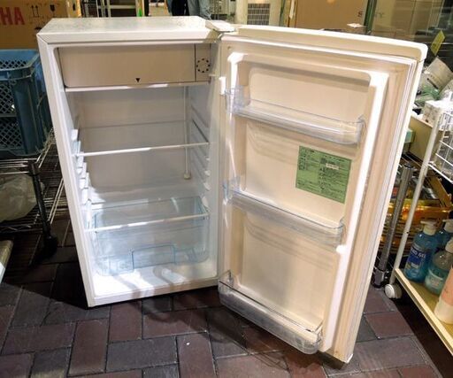 ウィンコド 1ドア レトロ冷蔵庫 85L RT-185W 直冷式 2019年製 ホワイト/グリーン系 札幌市東区 新道東店 