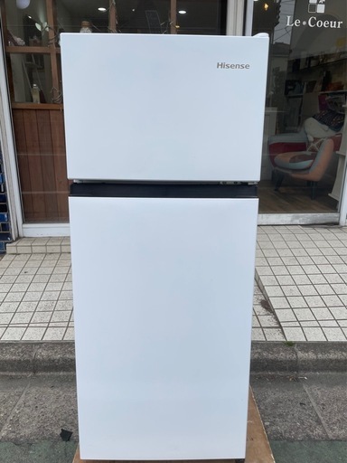 f●t■ハイセンスHisense冷凍冷蔵庫124L【HR-B12HW】2ドア・ホワイト【2023年製】