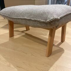 ハイバックリクライニングソファ+オットマン　１シーター ベージュの画像