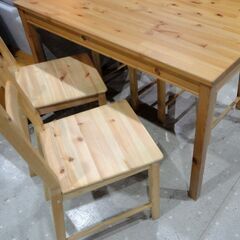 美品 イケア IKEA ダイニング5点セット ダニングテーブル ダイニングチェア4脚  ダイニングセット 4人の画像