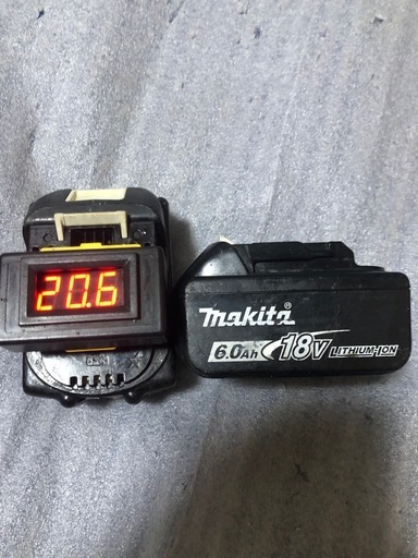 ③マキタ純正6AバッテリーBL1860B、中古美品、２個