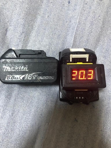 ③マキタ純正6AバッテリーBL1860B、中古美品、２個