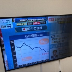 テレビあげます49インチ　ジャンク　の画像