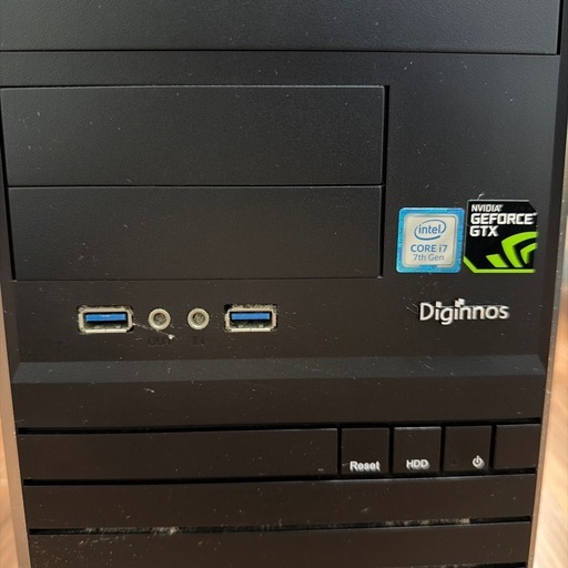 ドスパラゲーミングPC Core i7 GeForce GTX 電源ケーブルつき