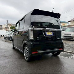 🉐【支払い総額46万円】車検令和10年3月14日　H27年3月  ホンダ　NBOXカスタム GターボLパッケージ　純正SDナビ　ワンセグ　スマートキー　アイドリングストップ　調子良好！の画像
