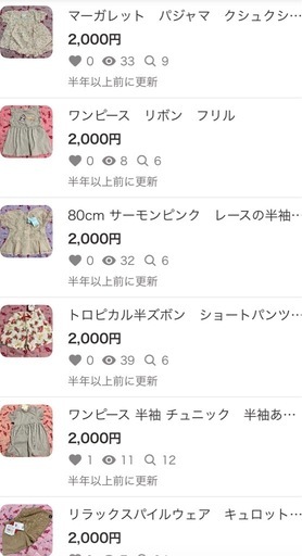 ブランド品女の子乳幼児服詰め合わせ