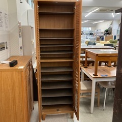 坂2604-059 ルーバー扉シューズラック W590 キズ汚れ有りの画像