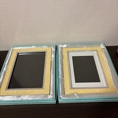 おしゃれフォトフレーム2個セット（箱付き)の画像