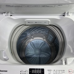✨クリーニング済み✨】ハイセンス全自動洗濯機7.5kg 2022年製 (ぬーん 