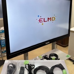 【2022年製】ELMO 電子黒板 55インチ EL55R1 スタンド付 タッチ対応 大型モニターの画像