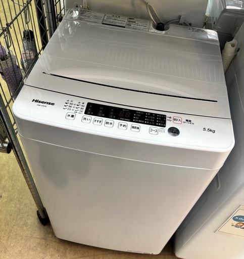 Hisense 洗濯機 5.5kg カップル 単身 HW-K55E