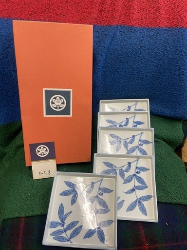 たち吉 角皿 5枚セット 和食器 小皿 取り皿 未使用品