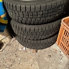 取引早い方値下げ有り　シュウティッヒ　レグザス165/55R15ダンロップのスタッドレス付　山は画像で判断して下さいの画像