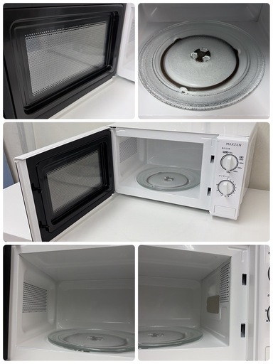 【?買取市場 6ヶ月保証】R094 ☀️ MAXZEN / マクスゼン 電子レンジ（17L / 60Hz 西日本専用）24年製 JM1
