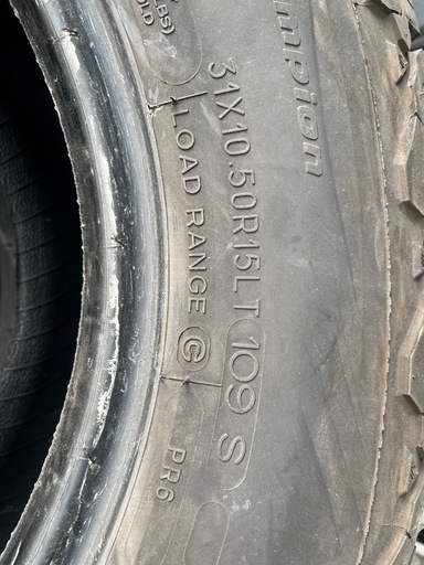 4本 BFGoodrich BF グッドリッチ KO2 31X10.5R15