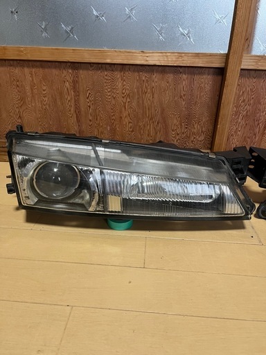 シルビアs14 後期　純正ヘッドライト左右セット ガラス　実働車外し　保管品