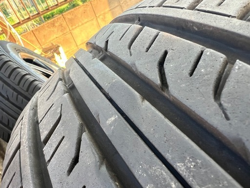 美品・バリ溝DUNLOP GRANDTREK PT3 225/55R17 ホイール付き4本セット