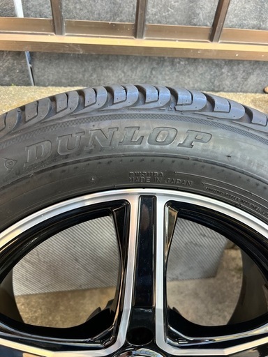 美品・バリ溝DUNLOP GRANDTREK PT3 225/55R17 ホイール付き4本セット