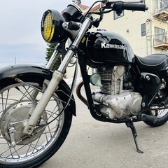 北海道　カワサキ　エストレア　走行少ない！外装美品！タイヤ前後新品！新品バッテリー付き！の画像