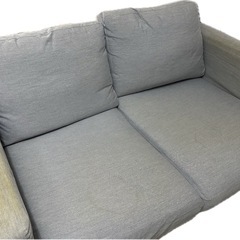 【無料】IKEA 2人掛けソファ（使用感・汚れあり）4/11・12引き取りの画像