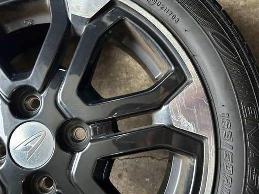 DUNLOP 165/60R15 19年製　タイヤホイールセット