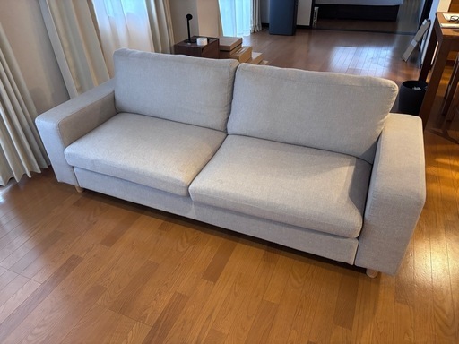 イオン ソファ ベージュ 2人掛け 3人掛け 195x75x75cm
