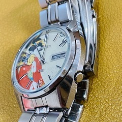 時計　SEIKO 5ACTUS  セイコー浮世絵文字盤　上村松園　鼓の音　自動巻の画像