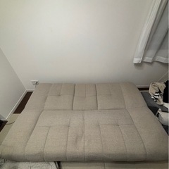 ニトリ ソファベッド（収納付き・セミダブル）お譲りしますの画像