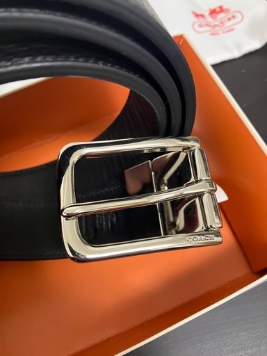 【完全未使用・新品】COACH リバーシブルレザーベルト 箱 タグ 袋 完備品