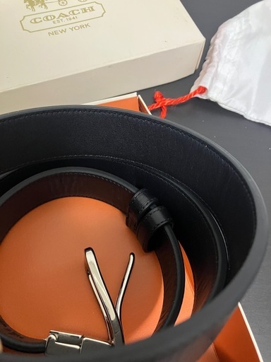 【完全未使用・新品】COACH リバーシブルレザーベルト 箱 タグ 袋 完備品