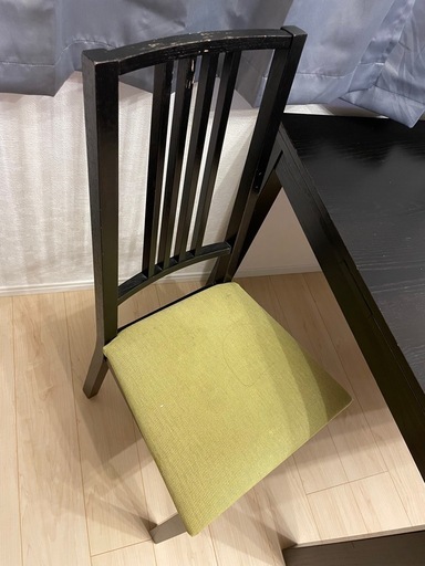 【茨城県西部】IKEA イケア　ダイニングテーブル（伸長式）＋チェア2脚セット