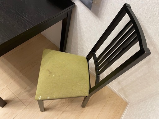【茨城県西部】IKEA イケア　ダイニングテーブル（伸長式）＋チェア2脚セット