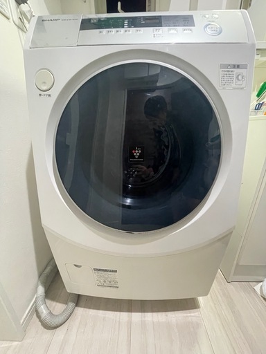 シャープドラム式洗濯機ES-ZH1-WR (U) 東林間の生活家電《洗濯機》の 