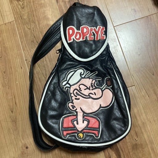 MONTANA TOOMSのポパイをデザインしたレザーリュック (もりこ) 豊中の 