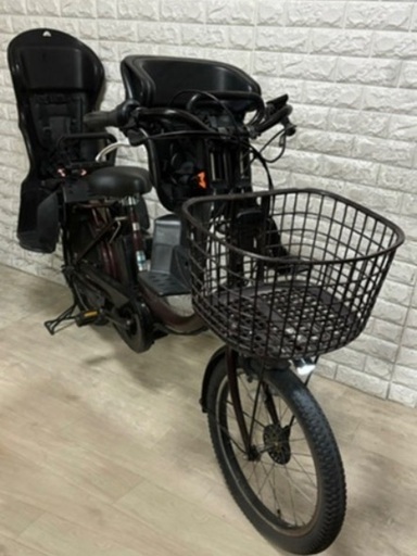 ?美品?室内保管?ブリヂストン ビッケ2 電動自転車 大容量8.7Ah 子供乗せ  ?新基準?j12