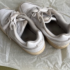 ナイキNIKE ホワイト スニーカー23.5cm  通学用の画像