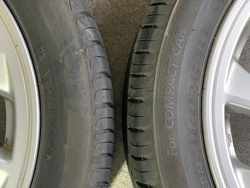 ダイハツタント純正ホイールタイヤセット
