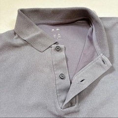 ユニクロ　UNIQLO ダークグレー エアリズム　ポロシャツ 半袖　S グレイ系の画像