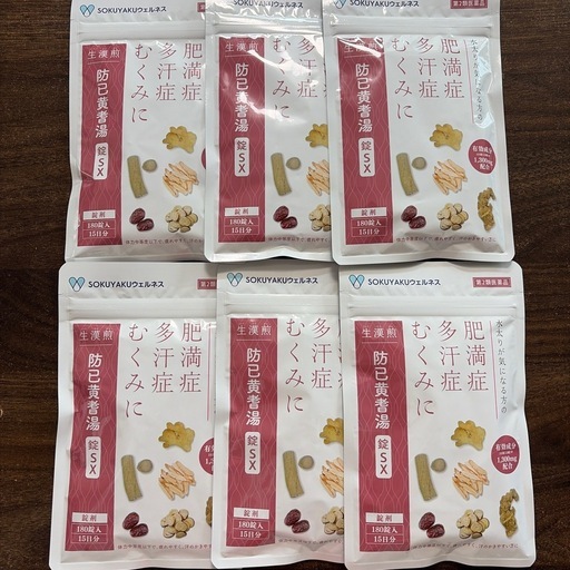 防已黄耆湯錠SX180錠  6袋