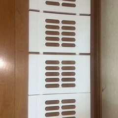 ハンガーラック&白シューズボックスセット の画像