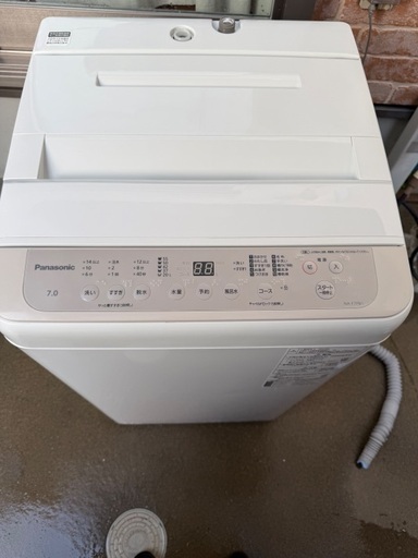 洗濯機　7キロ　2023年制　na-f7pb1 パナソニック　Panasonic綺麗です。