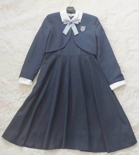 アリサナ ボレロ ワンピース フォーマル 卒服 卒業式 ネイビー 160