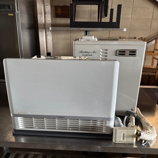 コロナ 温水ルームヒーター 室外機 室内機セット CRB-650DS CRH-600DS 取り外し部材おまけ
