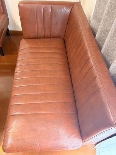 【美品】エアリゾーム　
ダイニングソファ＋テーブルセット｜2人掛け×2｜カフェ風｜5月上旬引渡し 