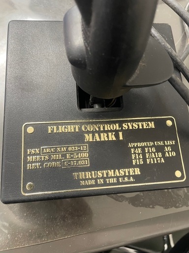 Thrustmaster MARK I フライトコントロールシステム ジョイスティック