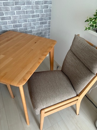 【取引中】ダイニングテーブルセット　2人用